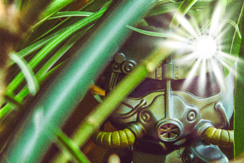 Fallout Power Armour LEGO photography — the quarantine project culmination