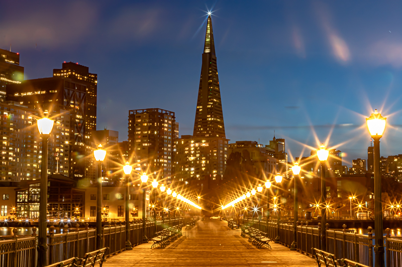 Day 40 sunset final frame — the bay glowing as the city waited
