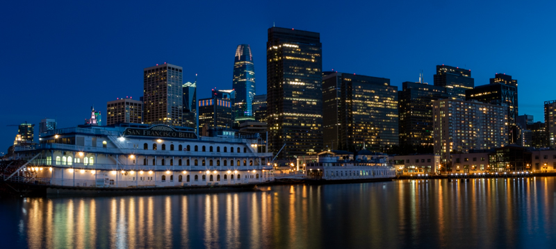 San Francisco at golden hour, April 2020 — an eerie beauty in the stillness