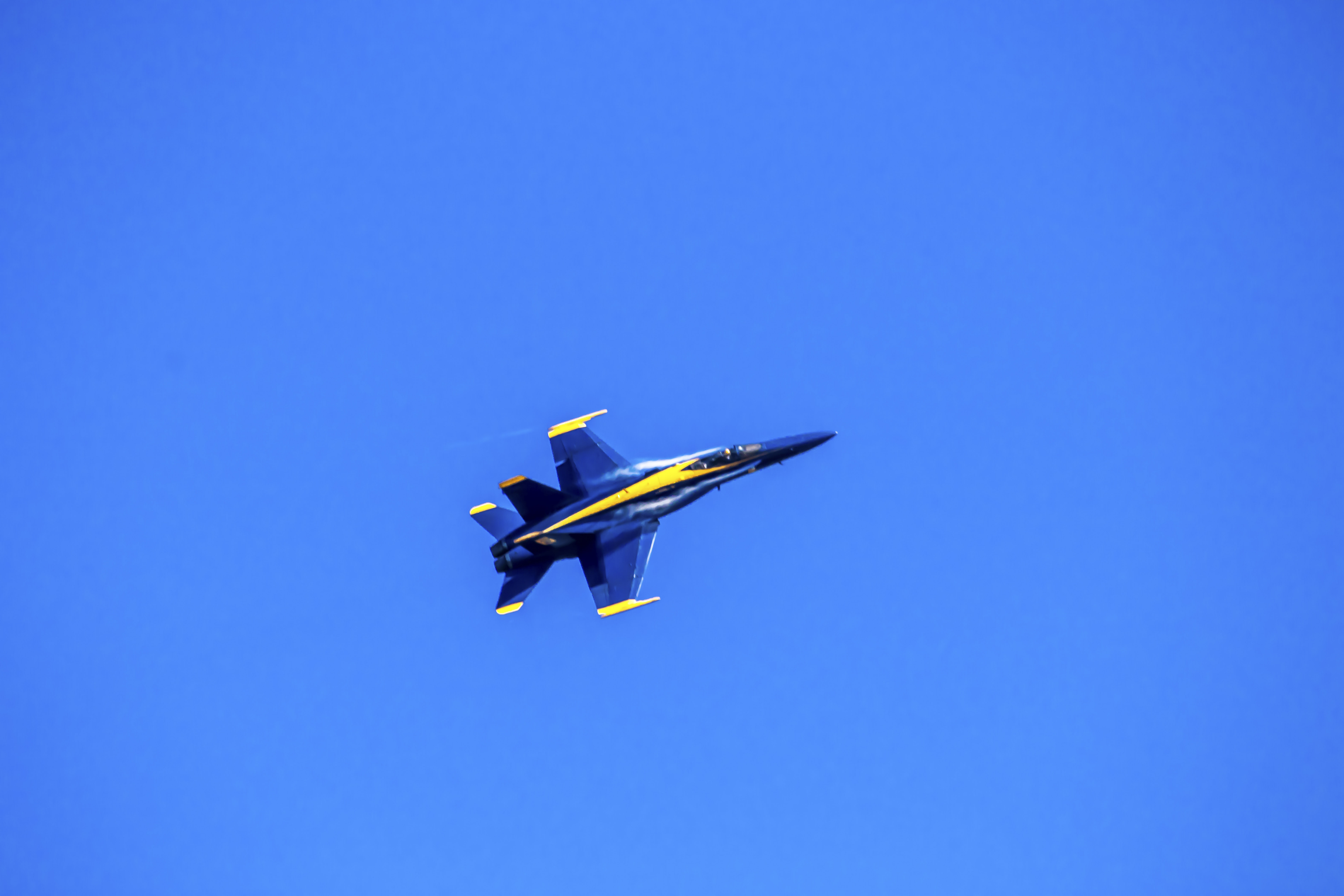 Echelon formation — wingtip to wingtip over the Bay