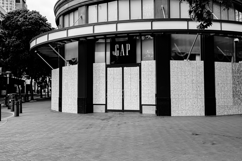 Downtown San Francisco closed — a ghost city at peak hour