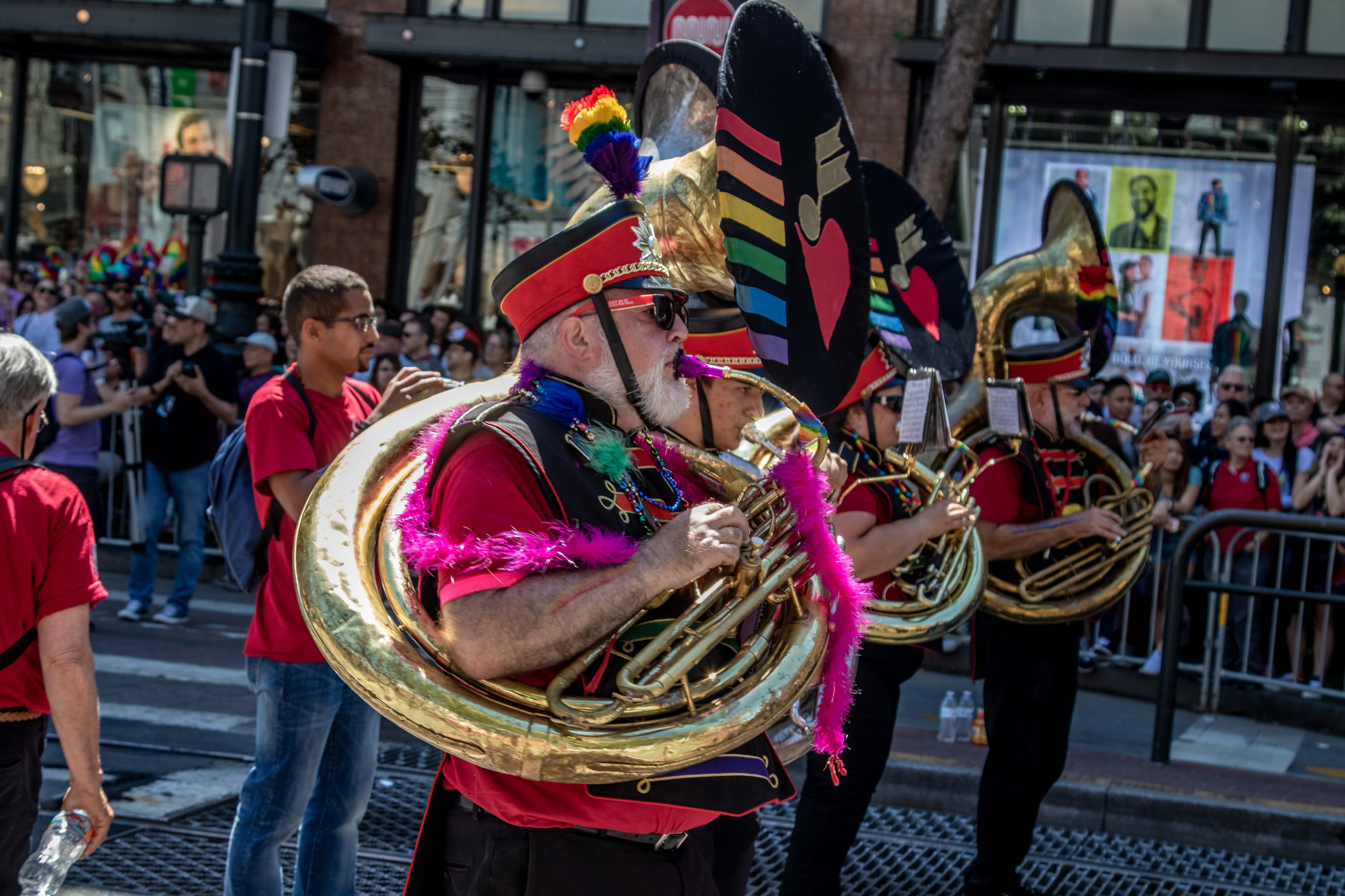 Freedom Band drummer keeping pace on Market Street