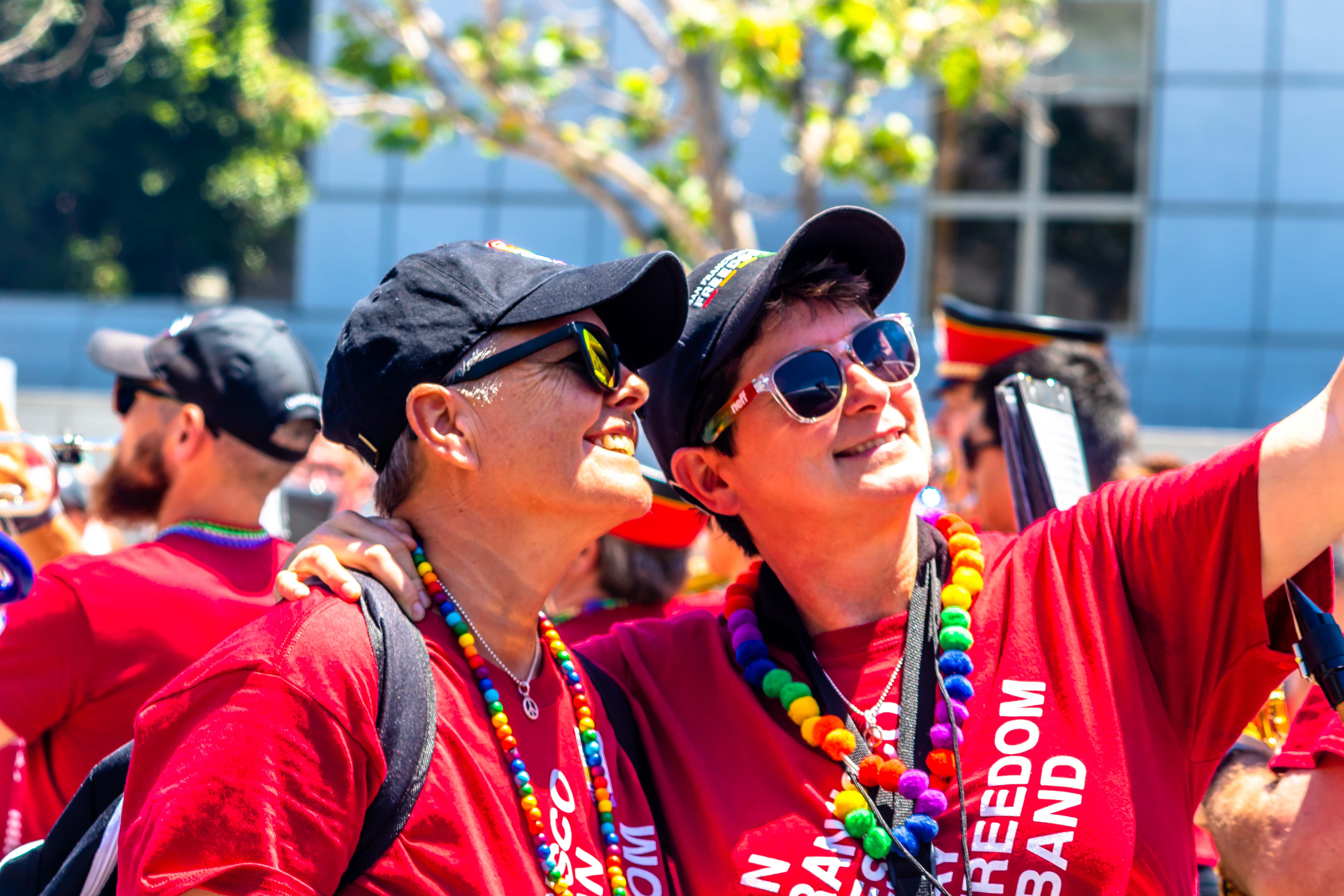 SF Gay Pride Parade — last looks as the Freedom Band completes the route