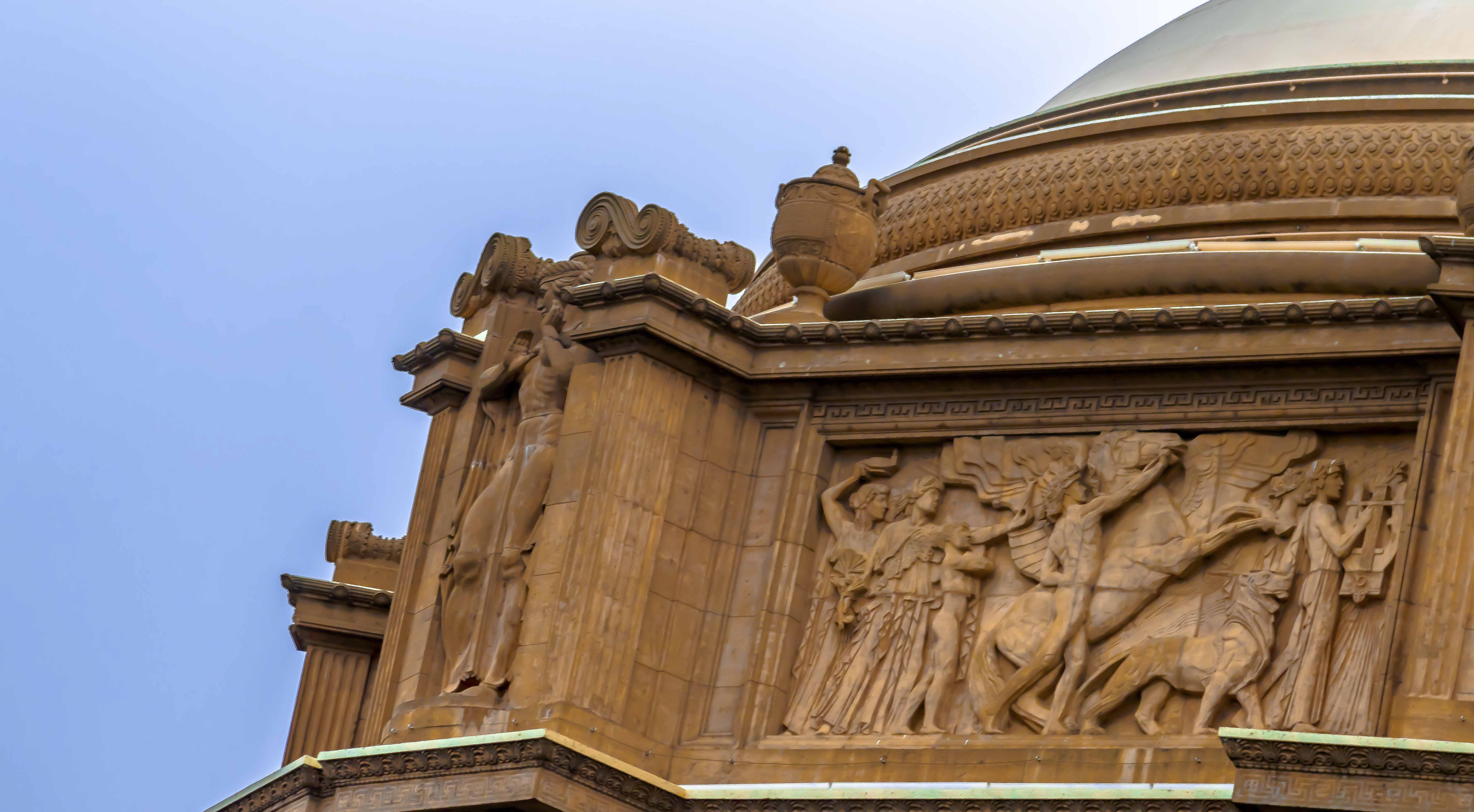 Palace of Fine Arts rotunda frieze detail
