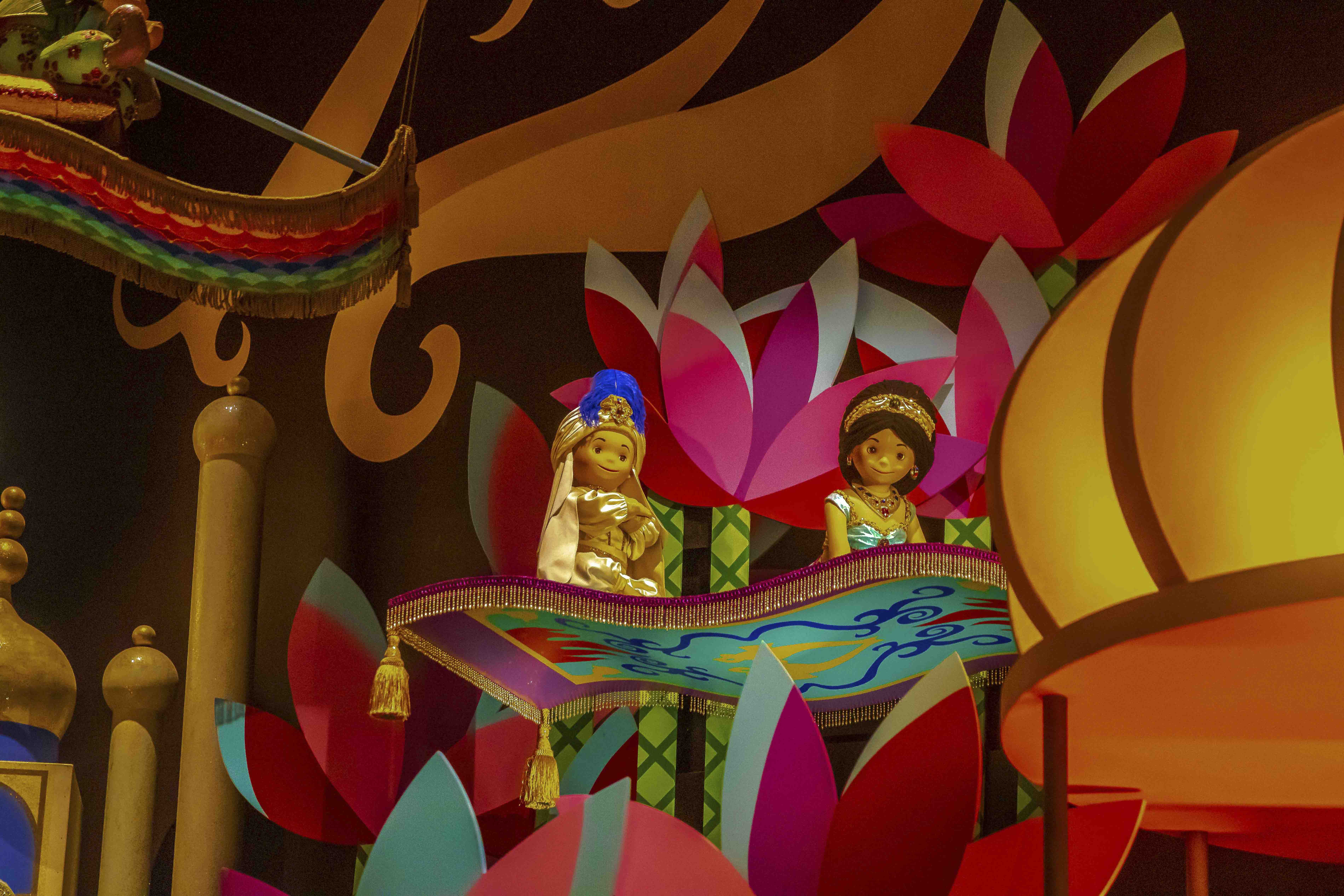 It's a Small World — Aladdin and Jasmine on their magic carpet