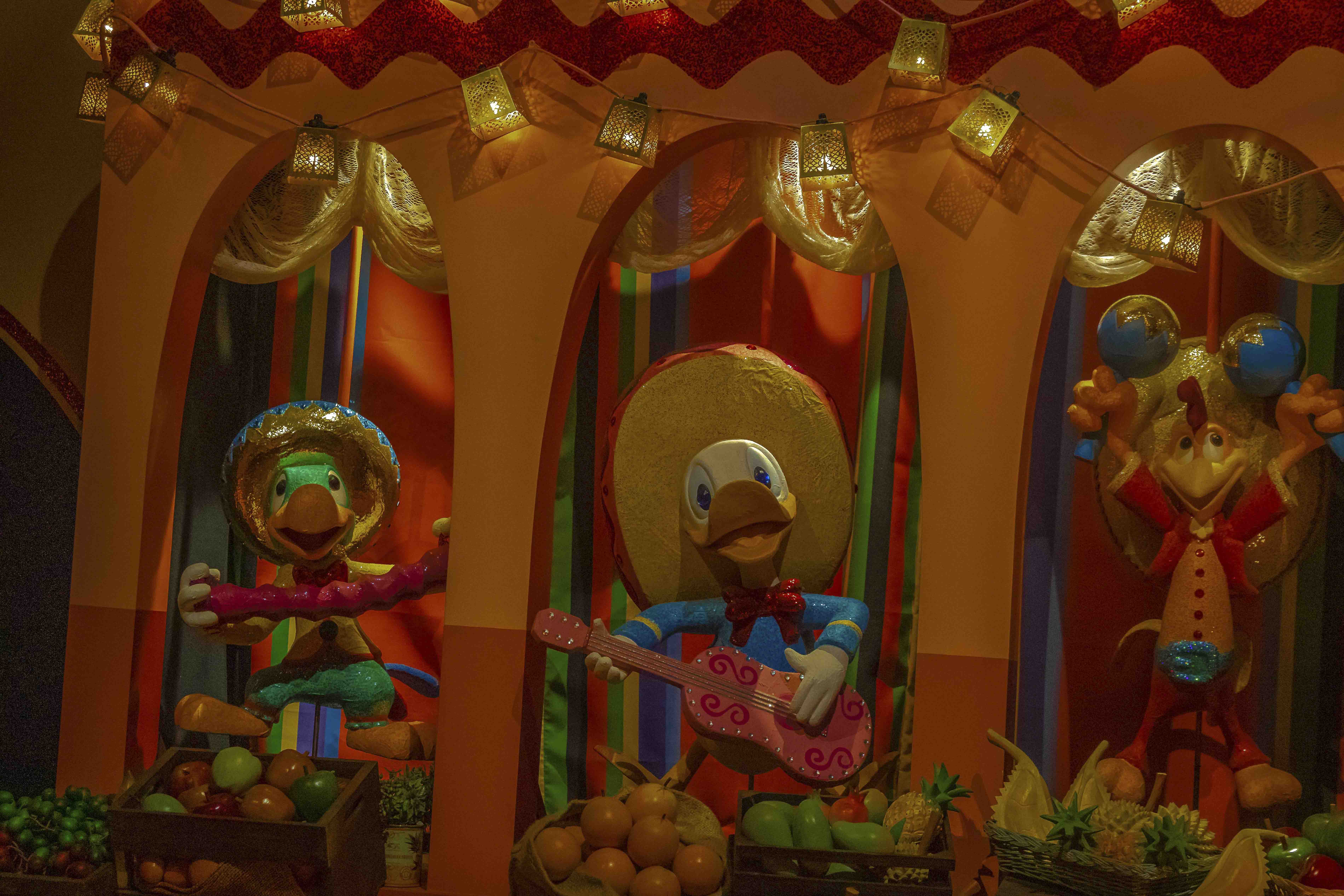 It's a Small World — The Three Caballeros playing in a mariachi scene