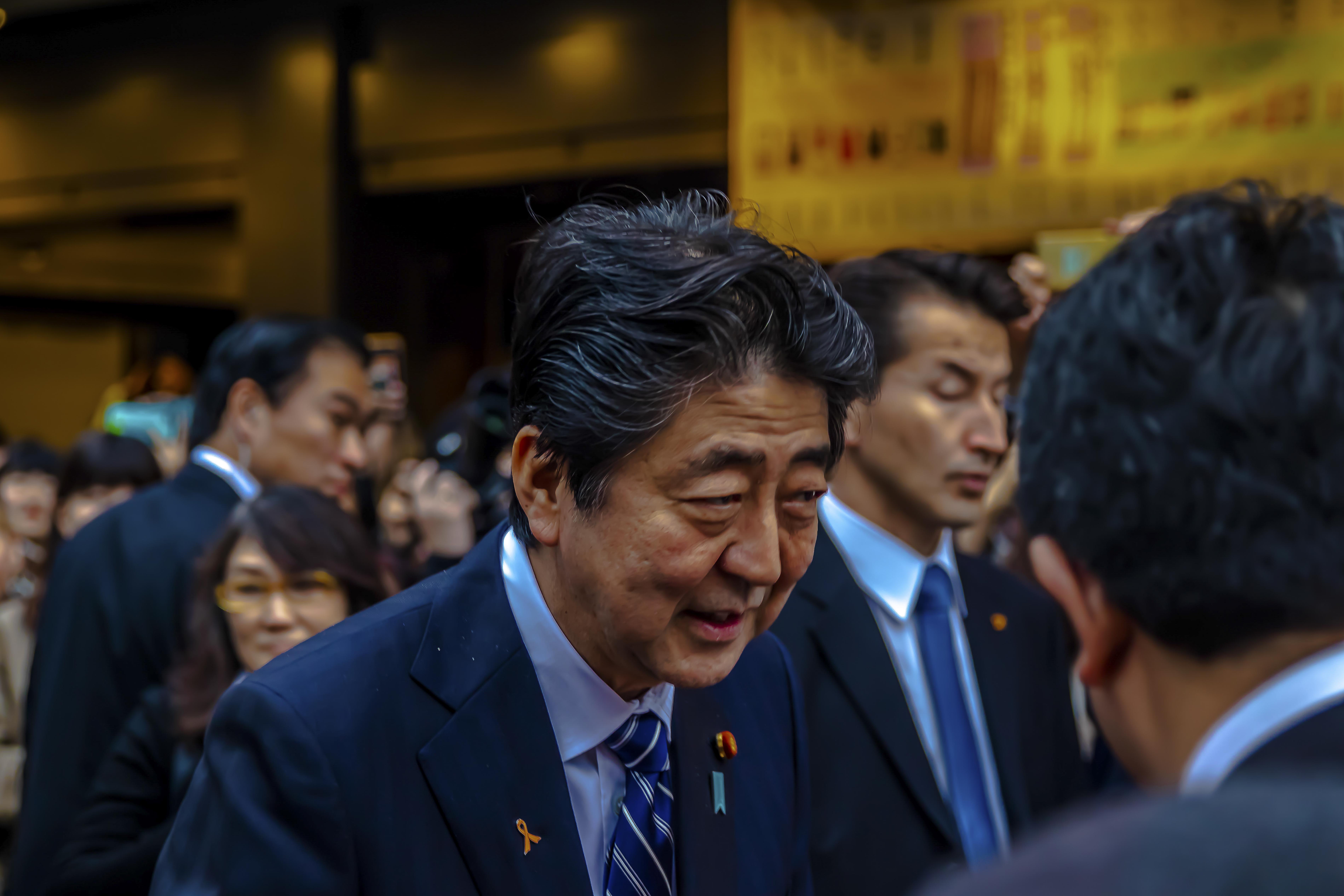 Dignitary greeting visitors at Meiji Shrine