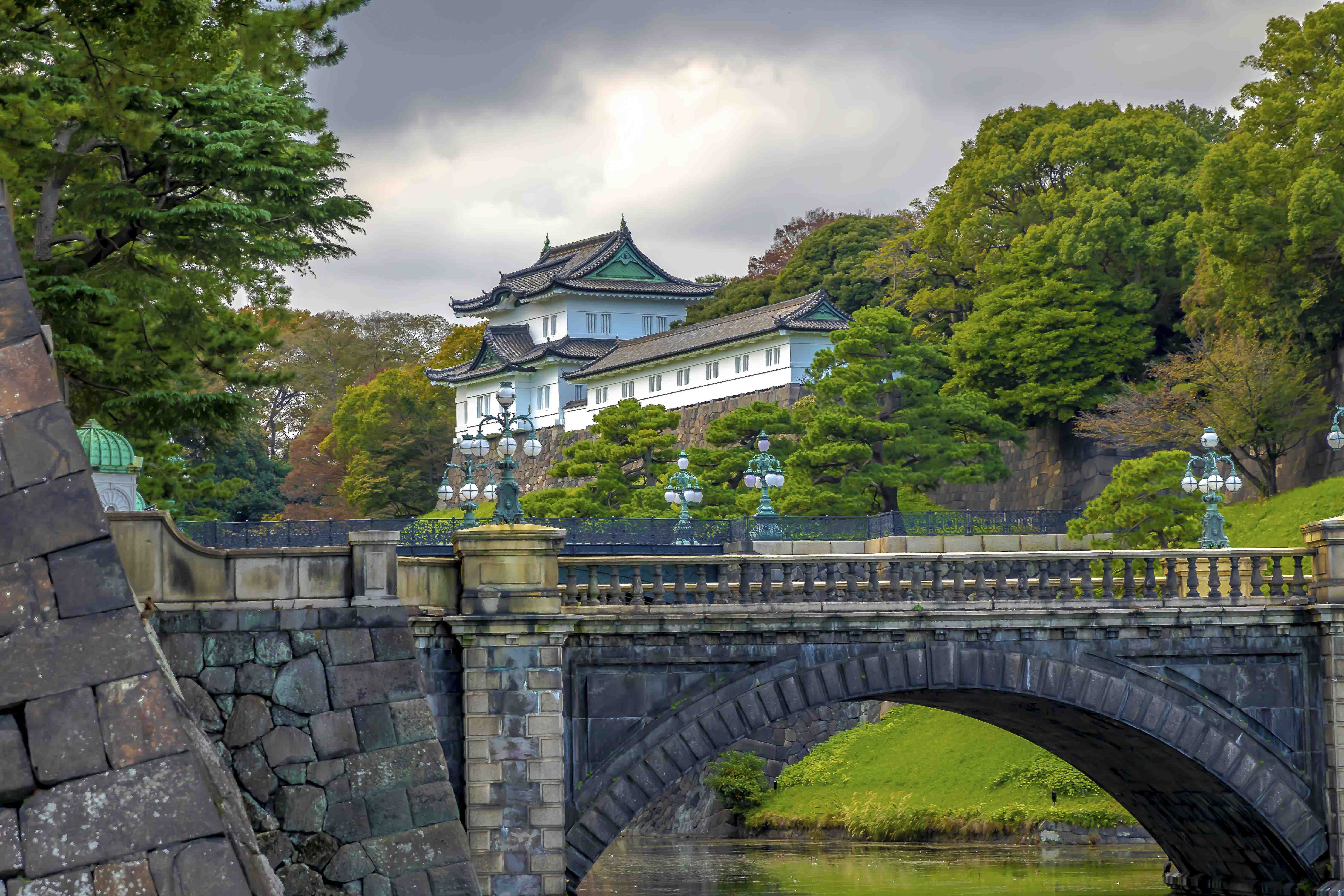 Nijubashi Double Bridge across the Imperial Palace moat
