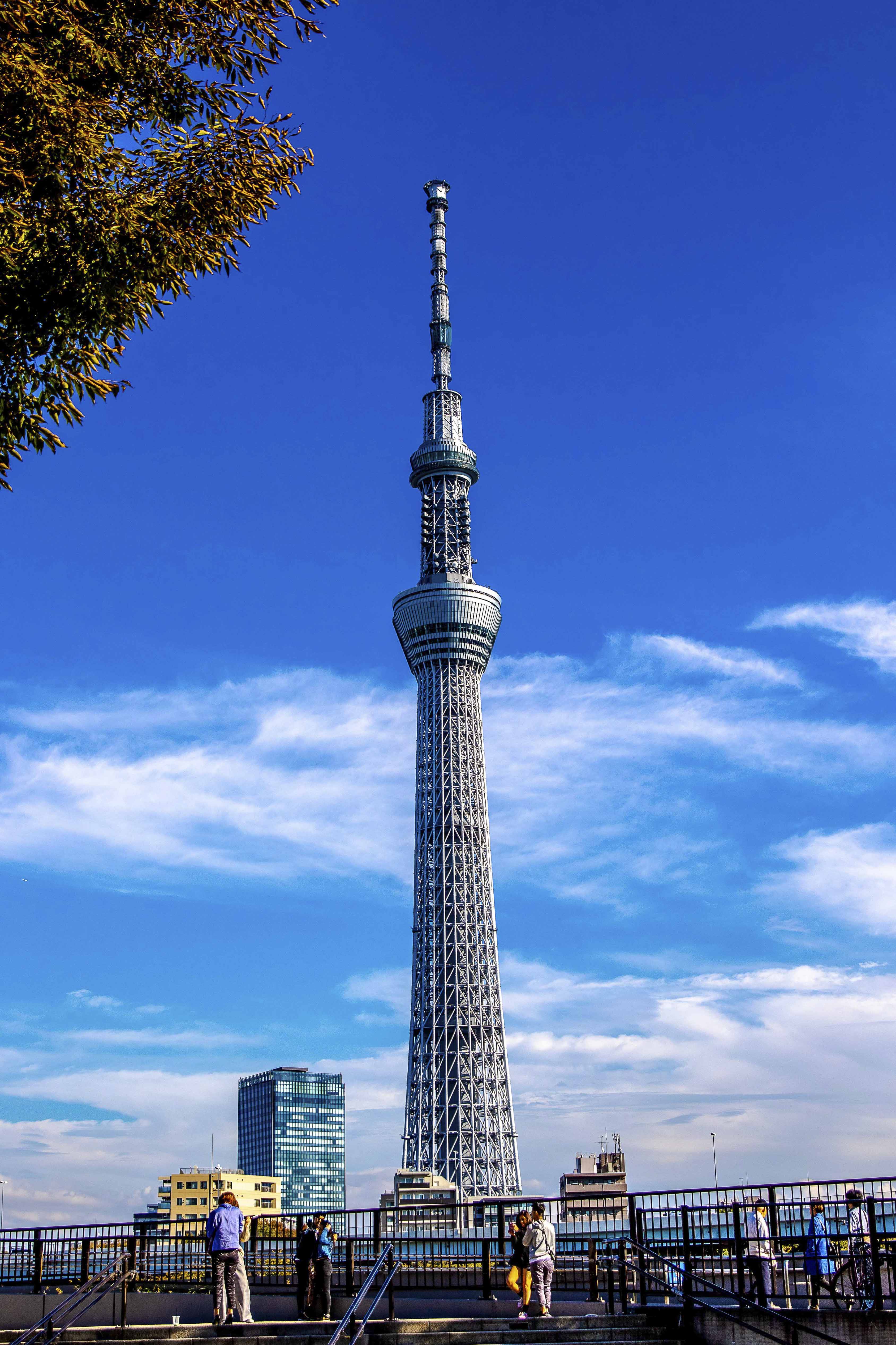 Tokyo Skytree against blue sky