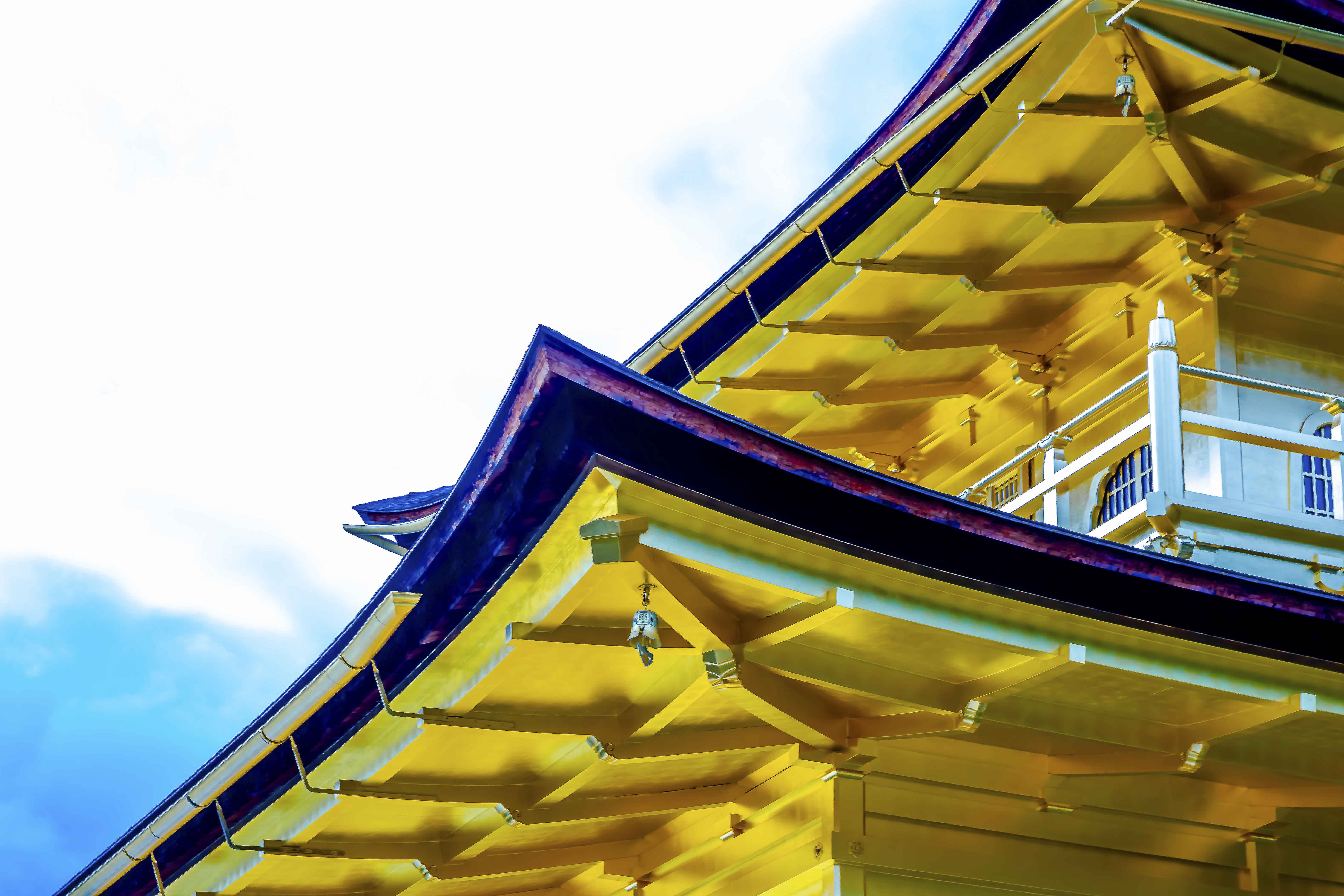 Golden roof eave detail, Kinkaku-ji